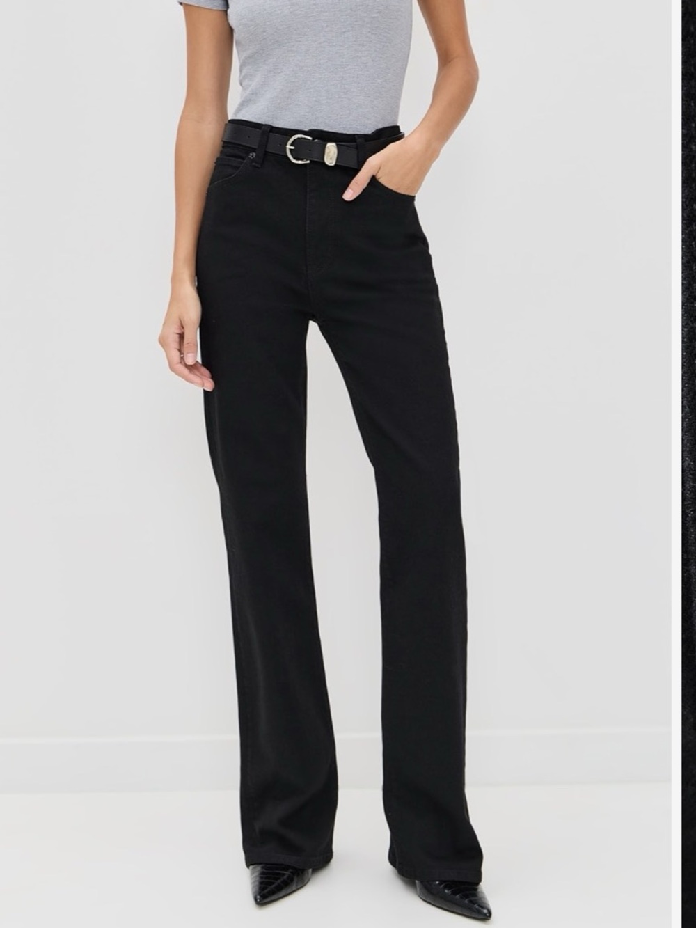 Frame The Arrow Black Bootcut High Rise Jeans Size 27 New w/o tags
